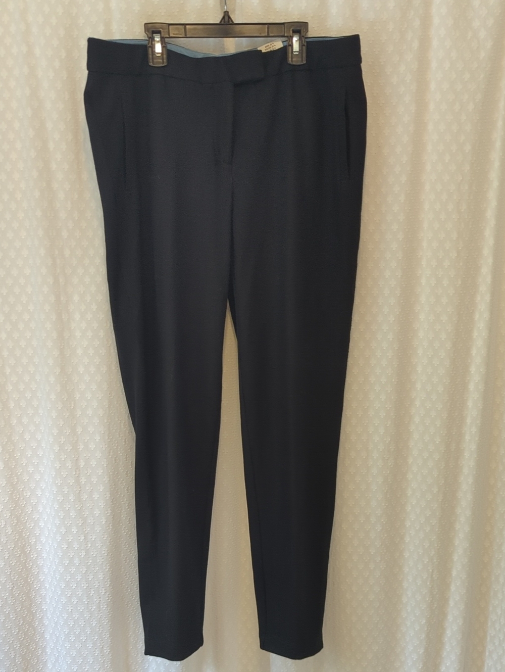 J. McLaughlin Wool Blend Black Leo Trouser, Women's Size 14, NWT